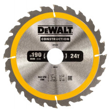 Panza circulara DEWALT 190x30mm 24T DT1944