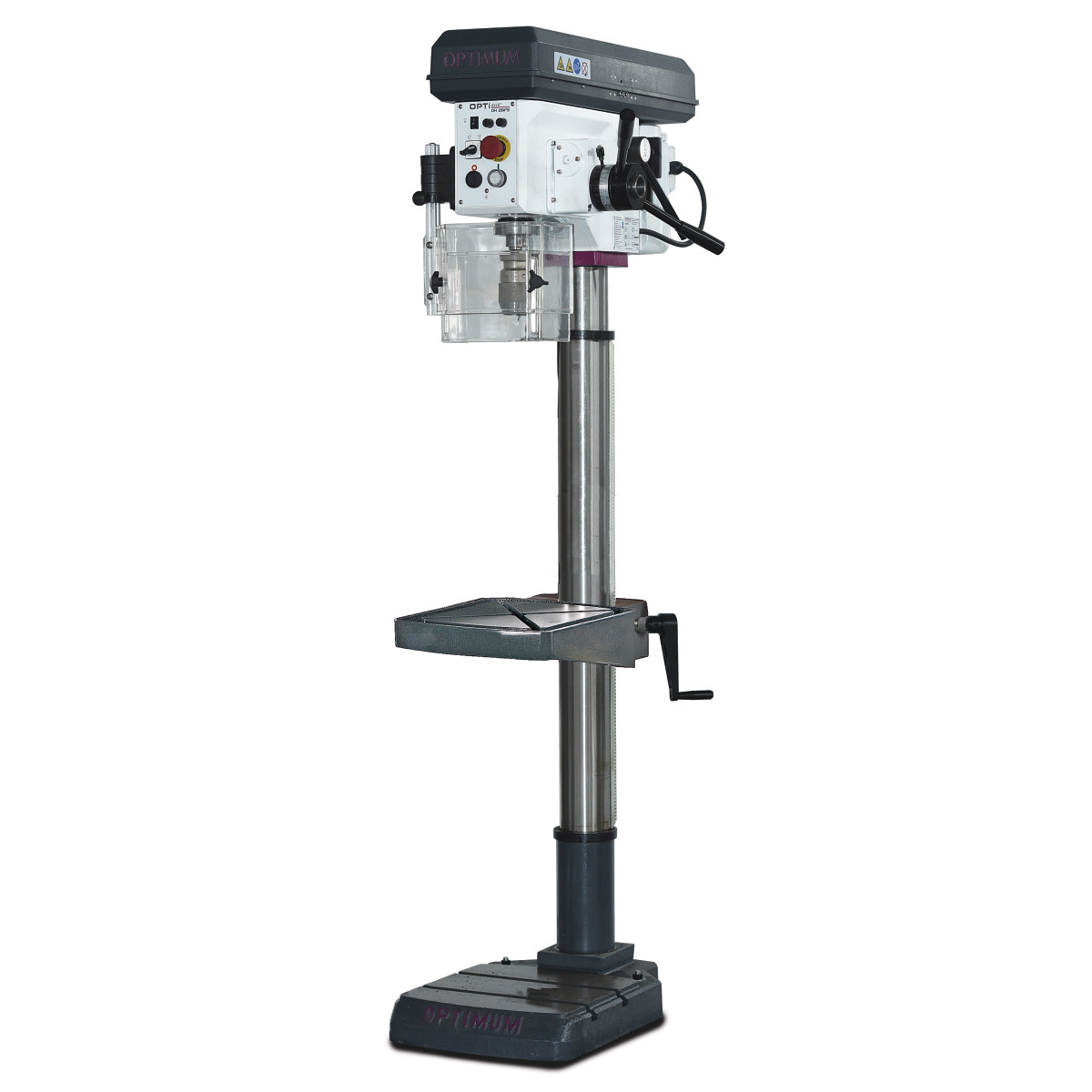 Mașină de găurit verticală DH 28FS, set cu menghină OPTIMUM