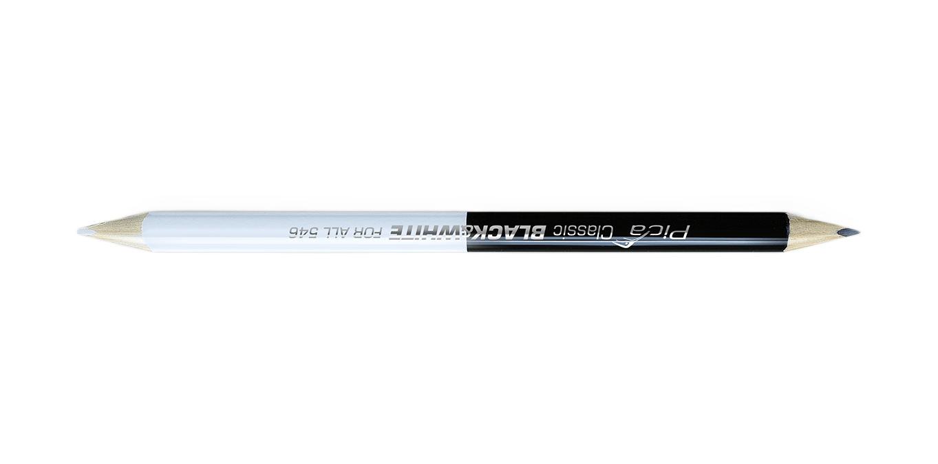 Creion alb-negru Pica Classic 546/24-50