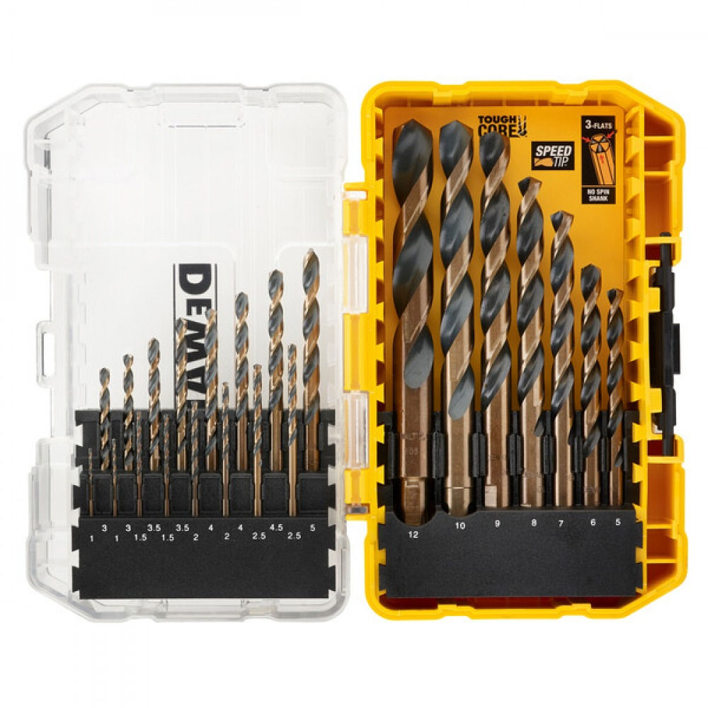Set de burghie p/u metal Black&Gold 23pcs DT70729-QZ