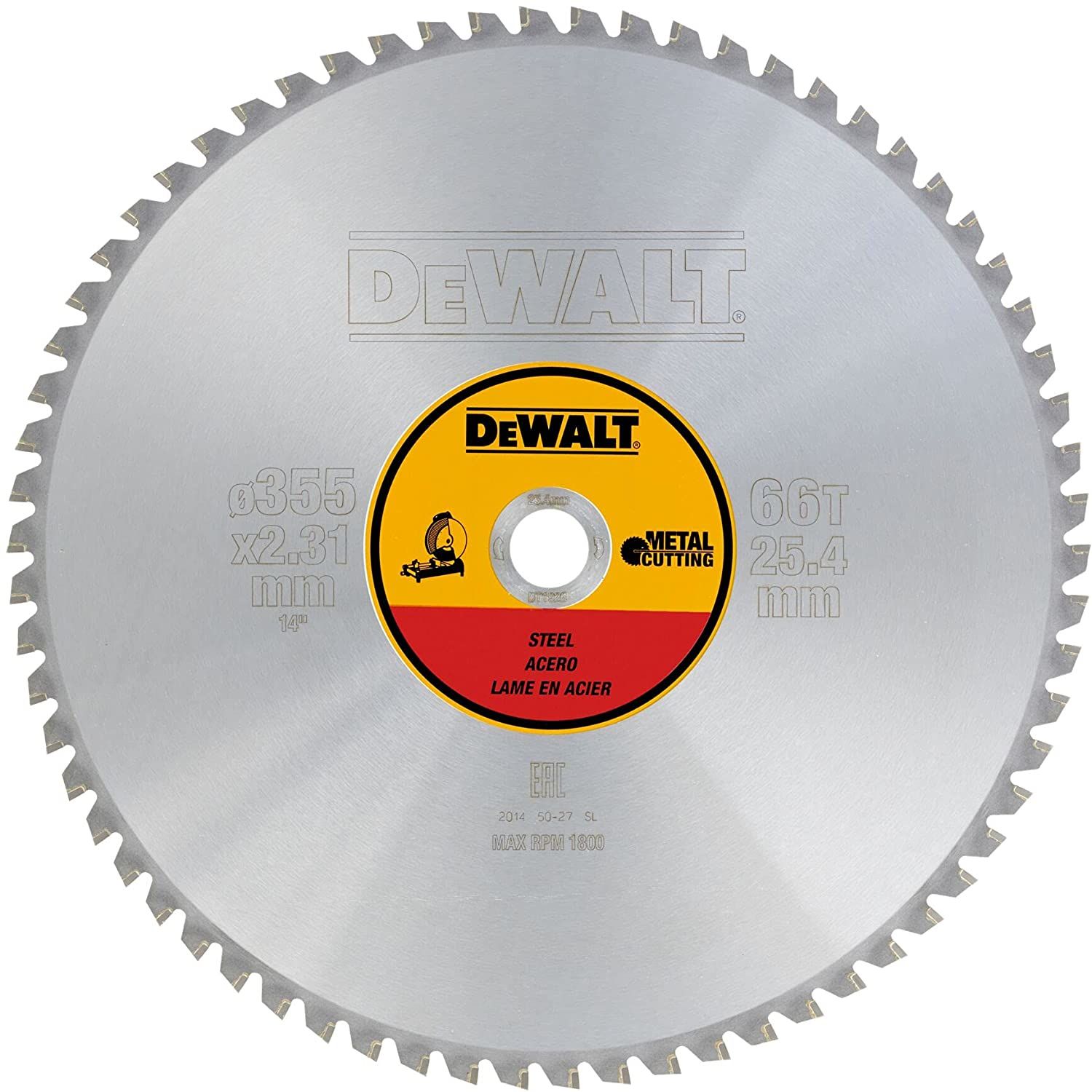 Panza circulara DEWALT 355x25.4mm 66T DT1926