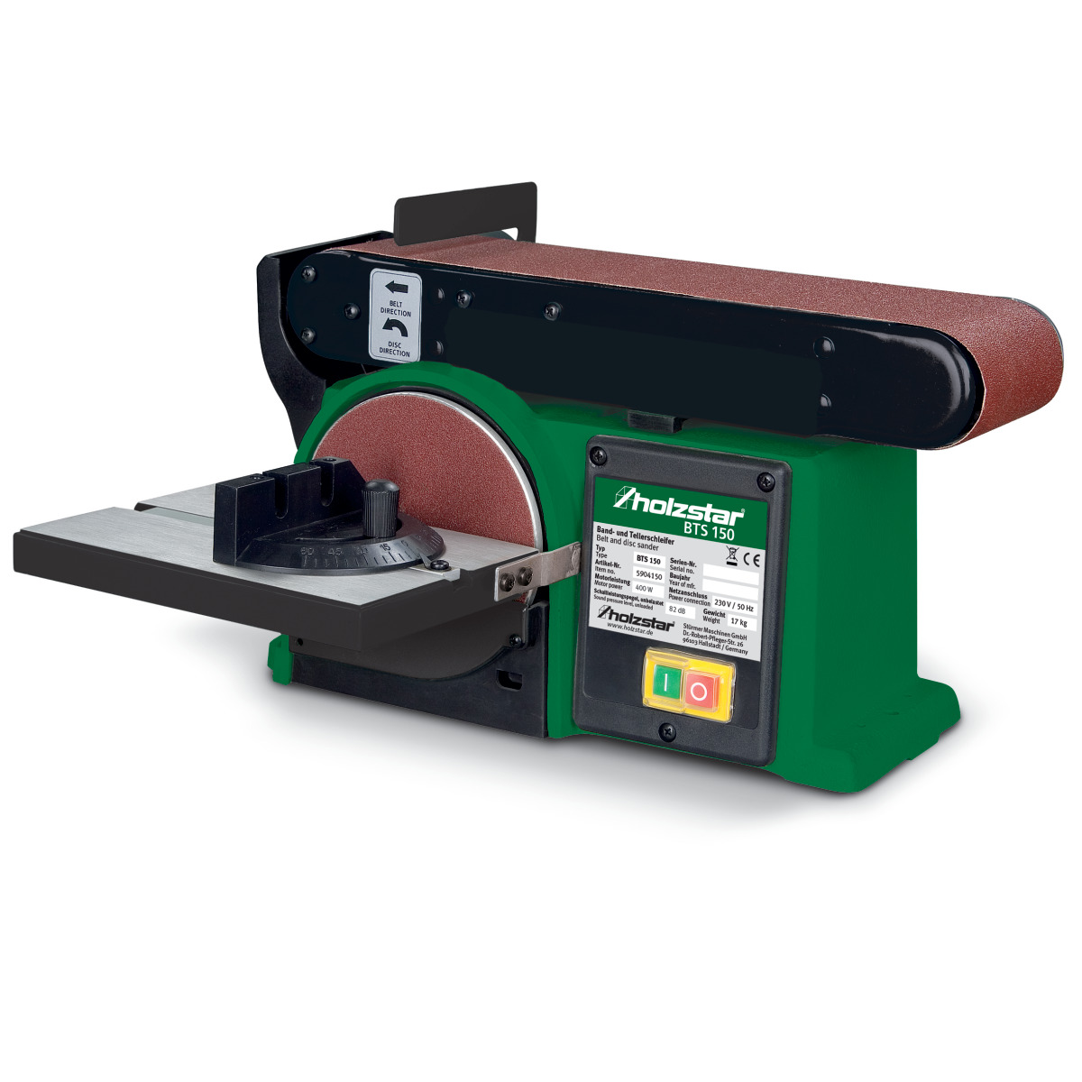 Șlefuitor cu bandă și disc BTS 150 HOLZSTAR