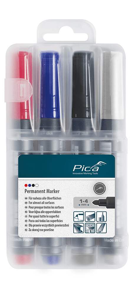 Set markere permanent 4buc Pica classic 520/04