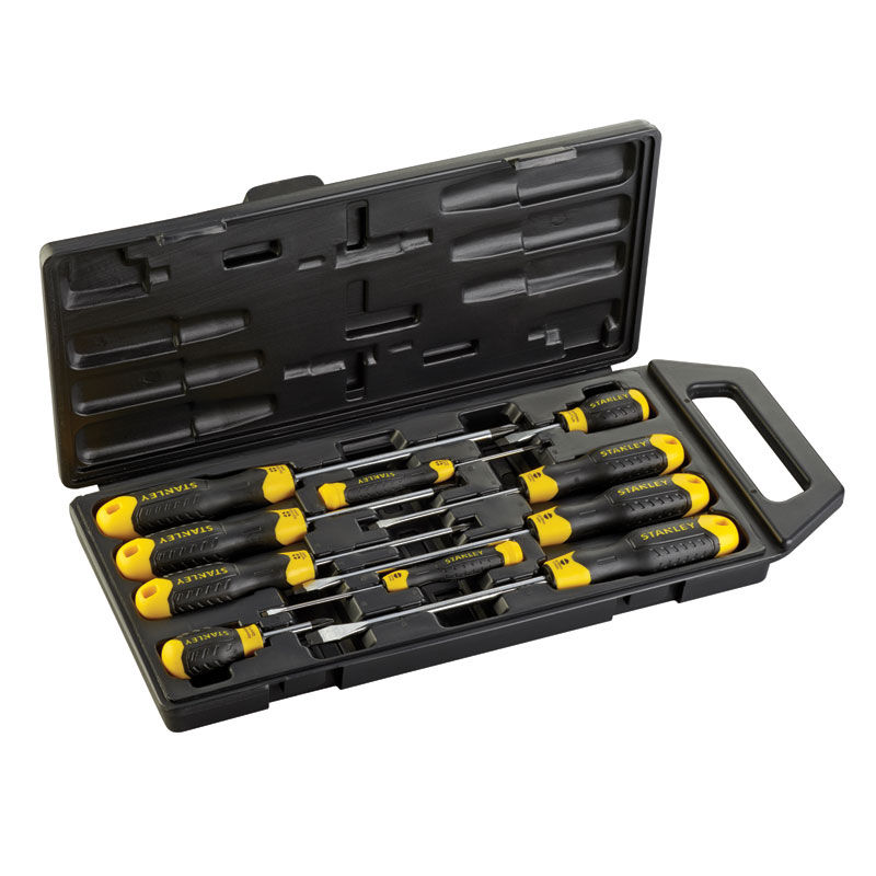 Set surubelnite Stanley CUSHION GRIP 10buc 2-65-005