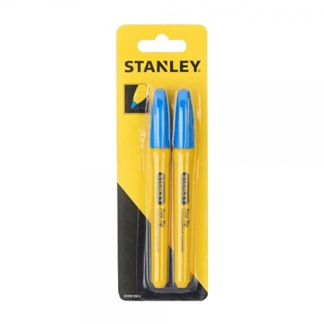Marker Stanley FIN albastru 2pcs STHT81390-0