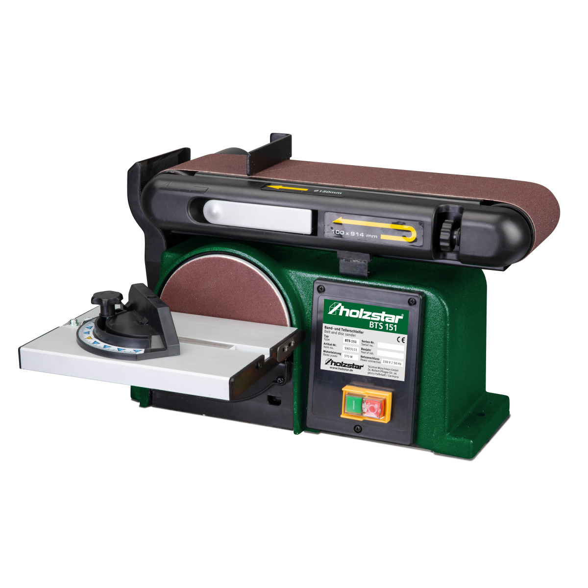 Șlefuitor cu bandă și disc BTS 151 HOLZSTAR