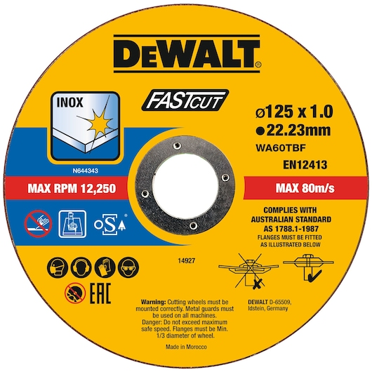 Disc debitat metal 125x1.0 mm (100buc) DT20540-QZ