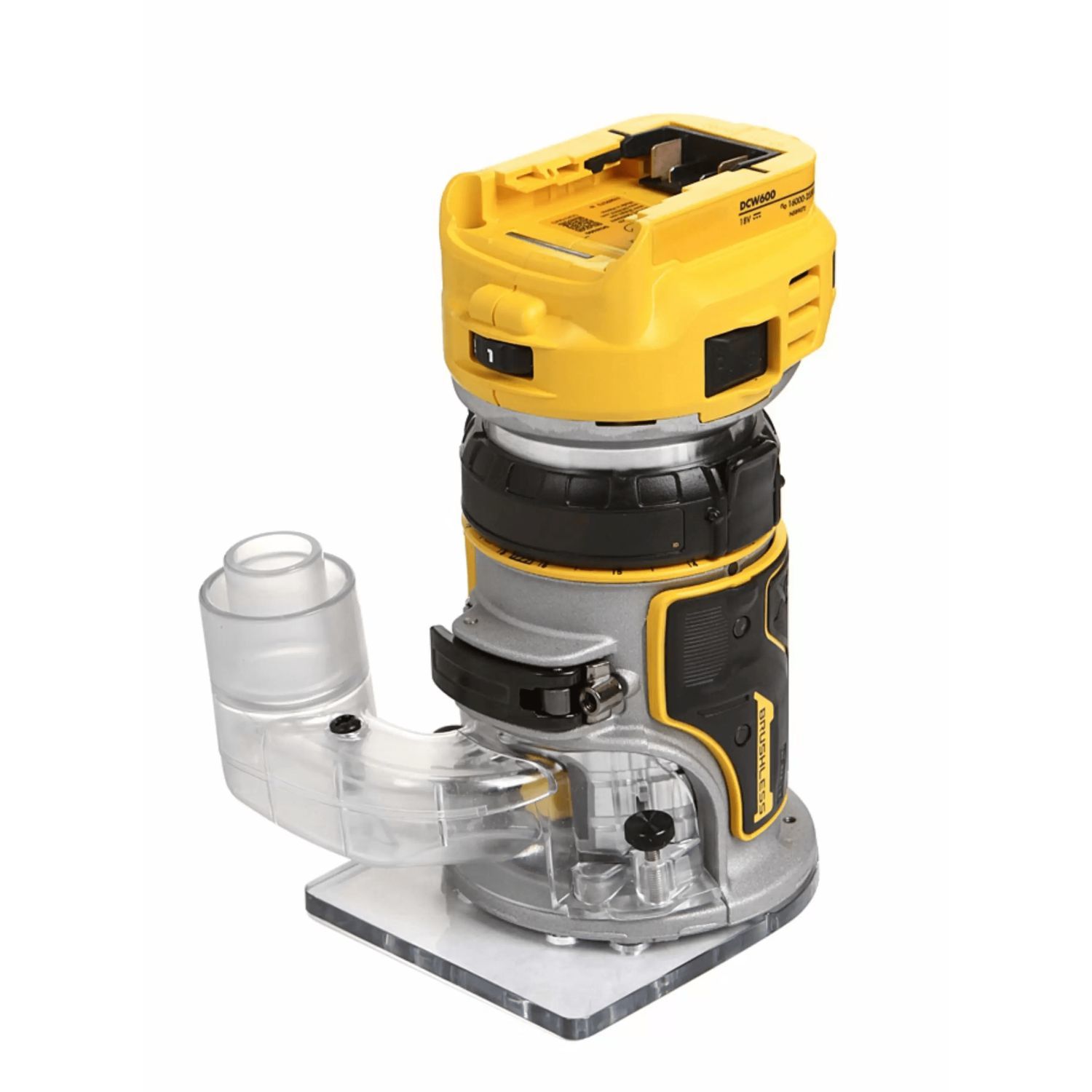 Mașină de frezat pe acumulator DeWalt DCW600N