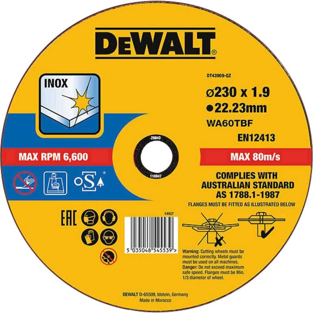 Disc debitat metal inox 230x1.9x22.23mm DT43909