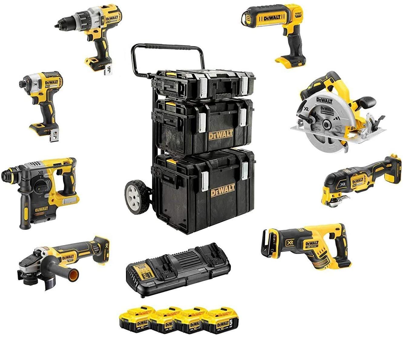 Set de scule cu acumulator DeWALT DCK853P4