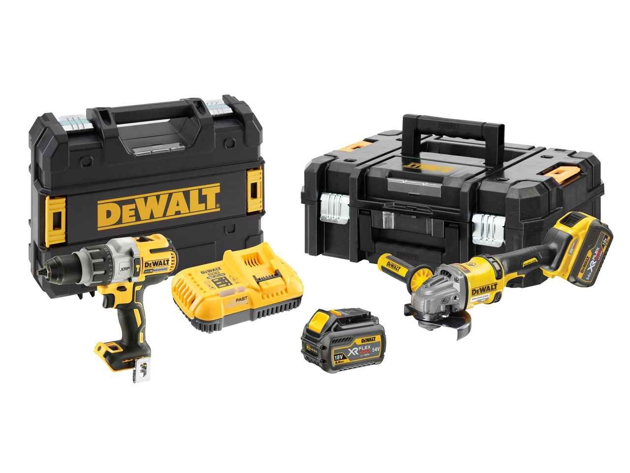 Set de scule cu acumulator DeWALT DCK2055T2T