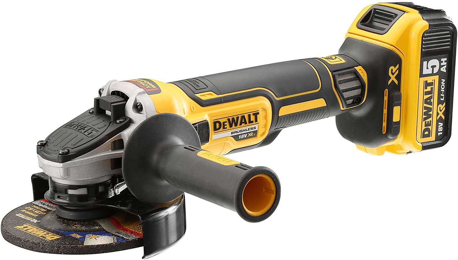 Polizor unghiular cu acumulator DeWALT DCG405P2