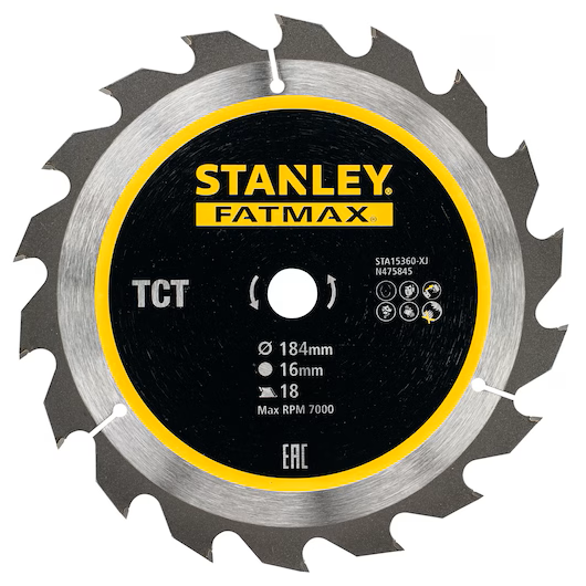 Pânză circulară 184x16x18T STA15360 STANLEY