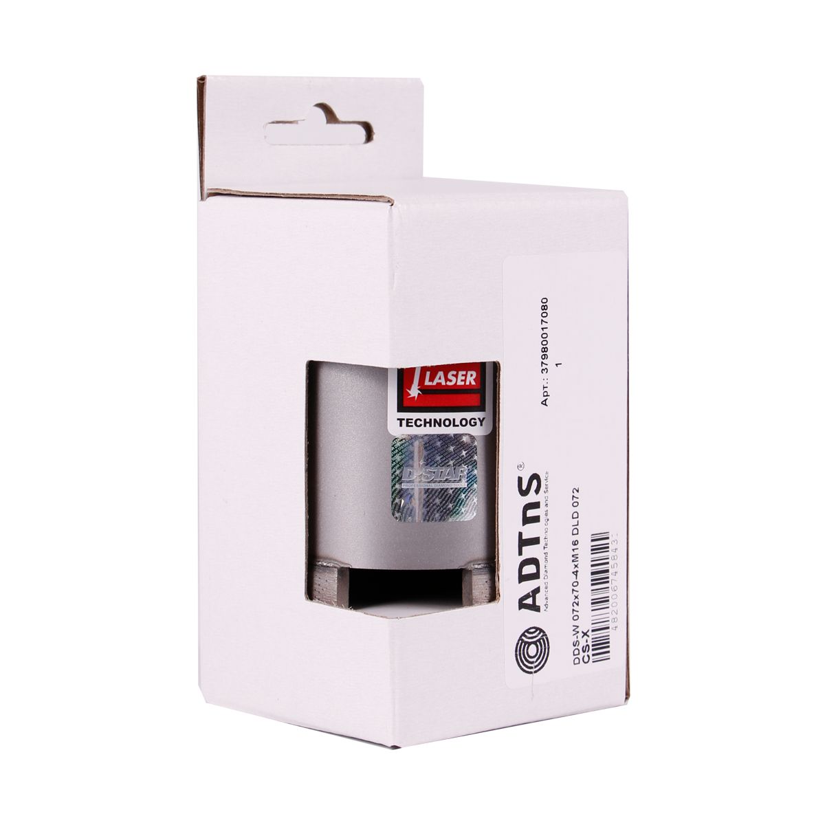 Carota cu diamant pentru sub-prize Adtns CS-X 72*65-4*M16