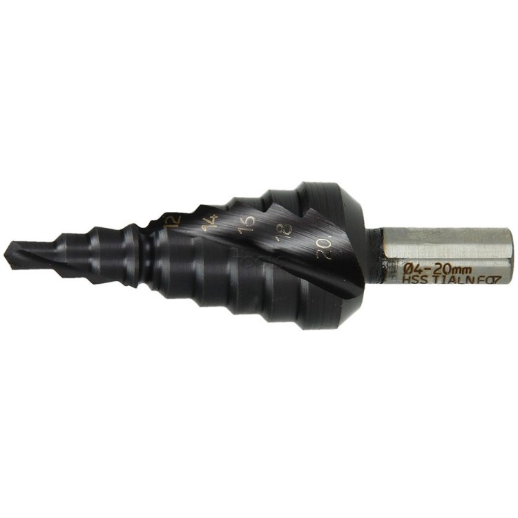 Burgiu metal in trepte Hss 4-20MM Hikoki