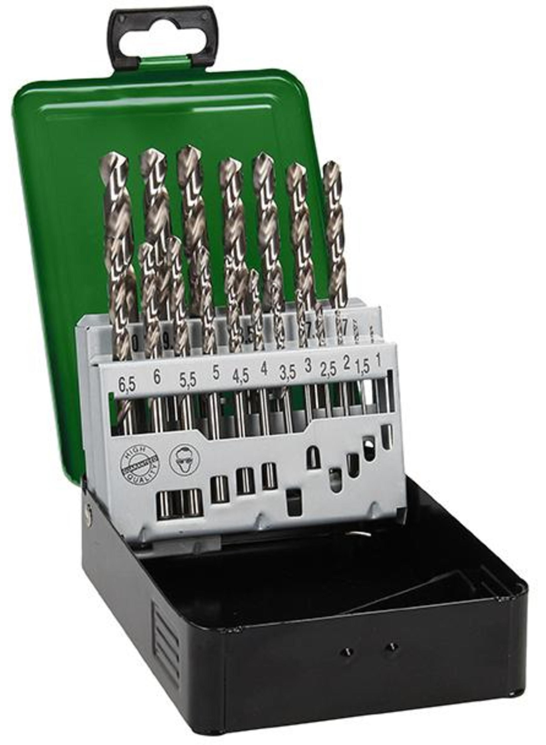 Set burghiu metal HSS-G 19 buc,Din 338 Hitachi