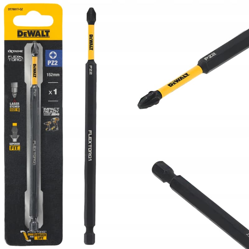 Capete de insurubat DeWALT DT7801T PZ2 152mm EXTREME Torsion