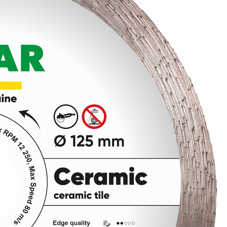 Disc diamantat 1A1R Ceramic d125