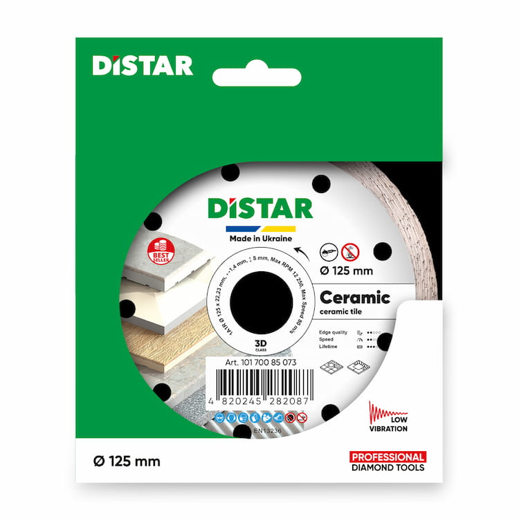 Disc diamantat 1A1R Ceramic d125