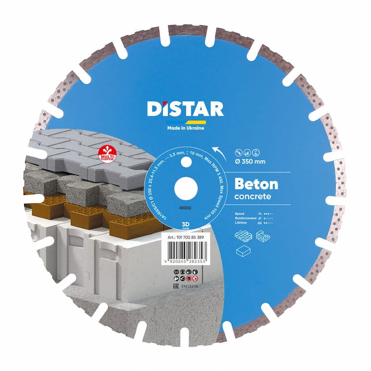 Disc diamantat 1A1RSS/C1-H d350x25,4 pentru beton