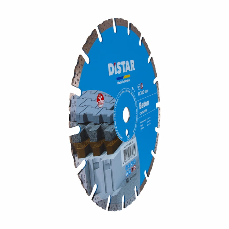 Disc cu acoperire de diamant 1A1RSS/C1-H d300x25,4 pentru beton