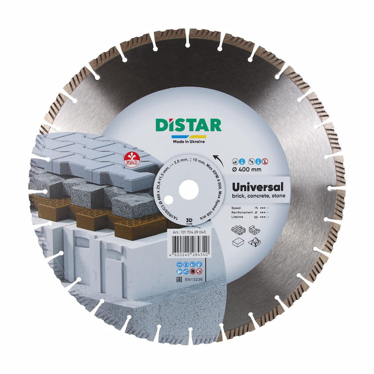 Disc diamantat 1A1RSS/C3-H d400x25,4 Universal