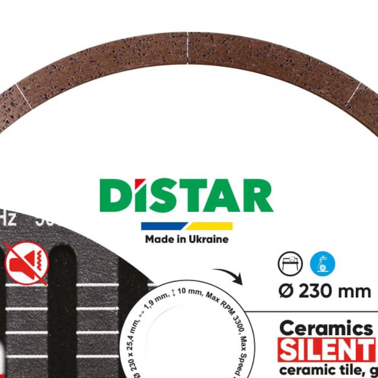 Disc diamantat 1A1R Ceramic Silent 230x25,4