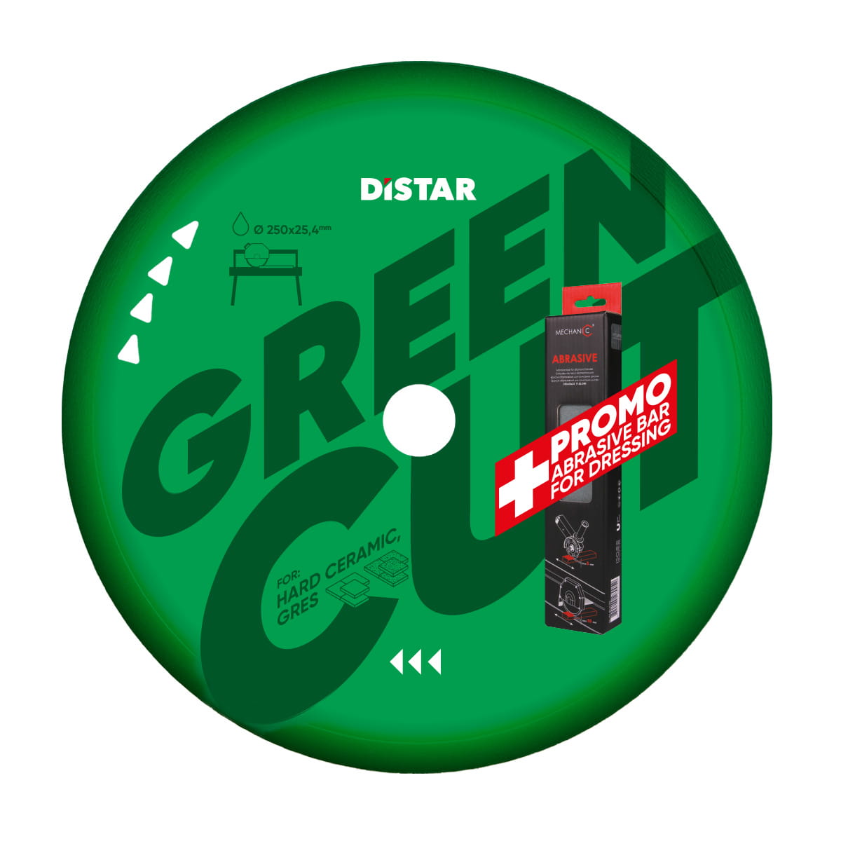 Disc diamantat 1A1R 250x1,6x10x25,4 Green Cut