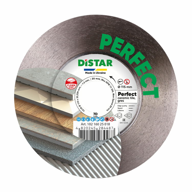 Disc diamantat 1A1R Perfect d115x1,5x25x22,23H