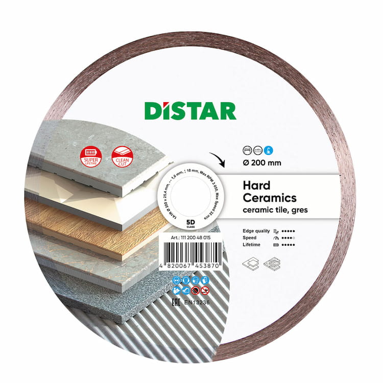 Disc diamantat 1A1R Hard Ceramics d200x22,23