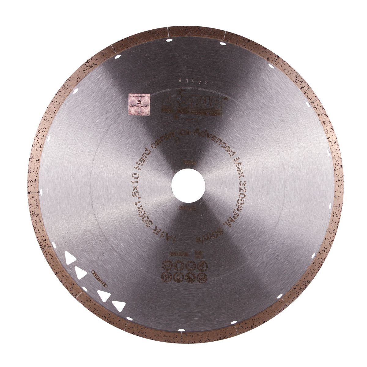 Disc diamantat DISTAR pentru placi ceramici Hard Ceramics Advanced d300
