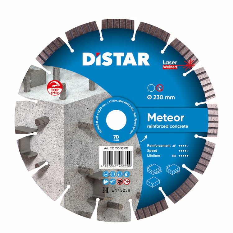 Disc diamantat 1A1RSS/C3-W Meteor d230x22,23mm