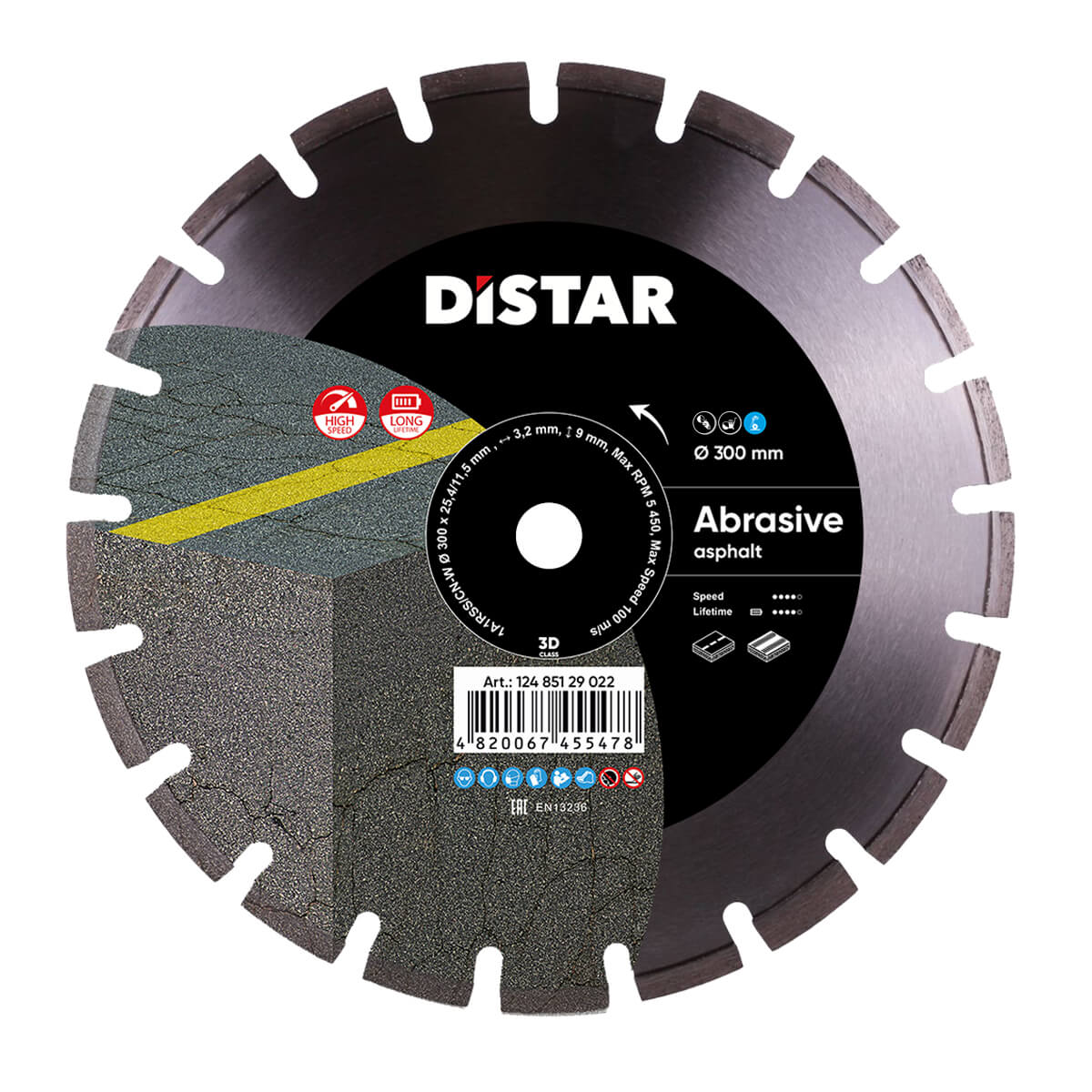 Disc diamantat DISTAR pentru asfalt si beton proaspat Bestseller Abrasive d300
