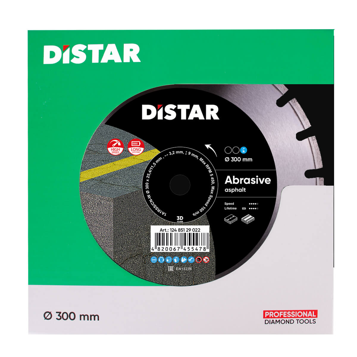 Disc diamantat DISTAR pentru asfalt si beton proaspat Bestseller Abrasive d300