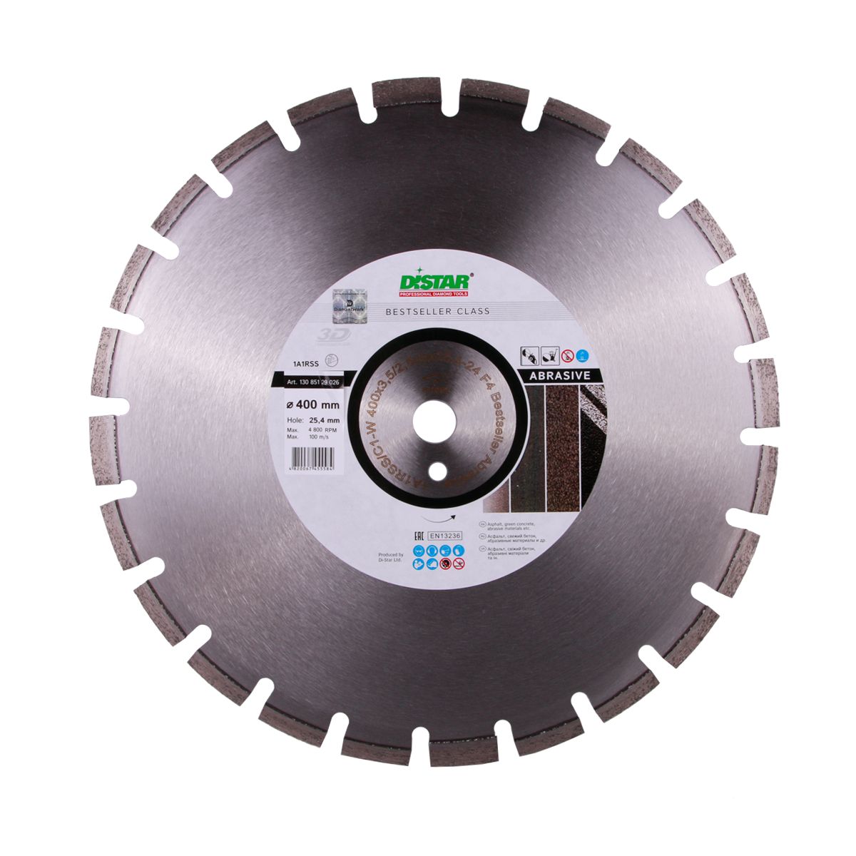 Disc diamantat DISTAR pentru asfalt si beton proaspat Bestseller Abrasive d400