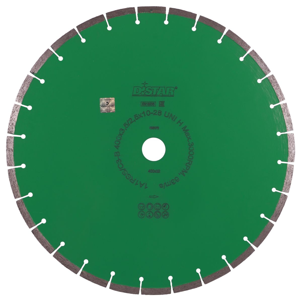 Disc diamantat DISTAR pentru granit,marmura Uni H d400