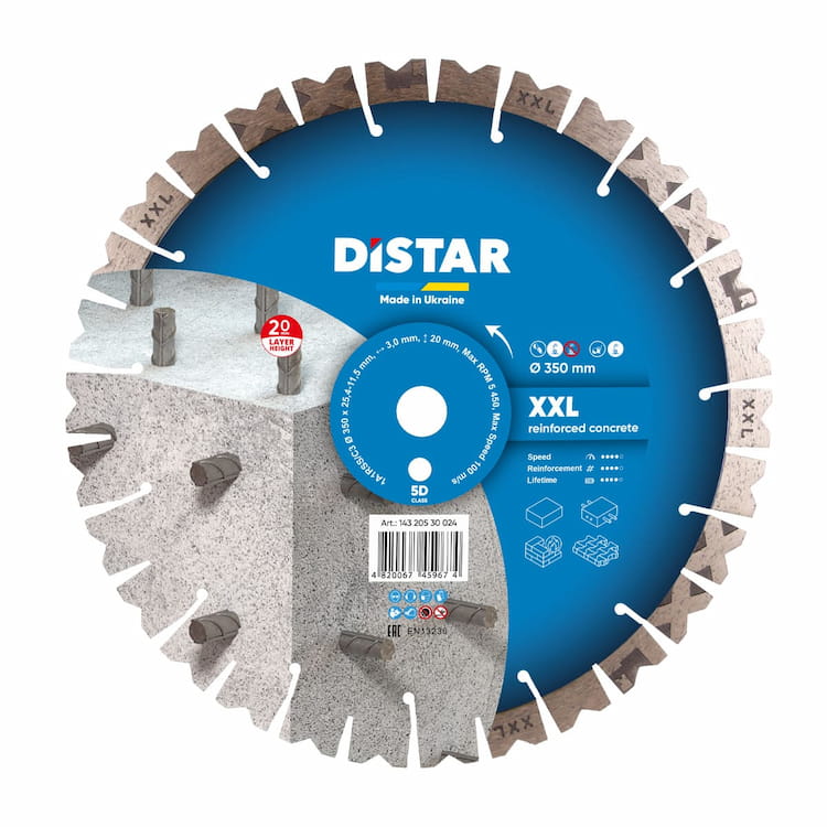 Disc cu acoperire diamantată 1A1RSS/C3-H  XXL d350x25,4
