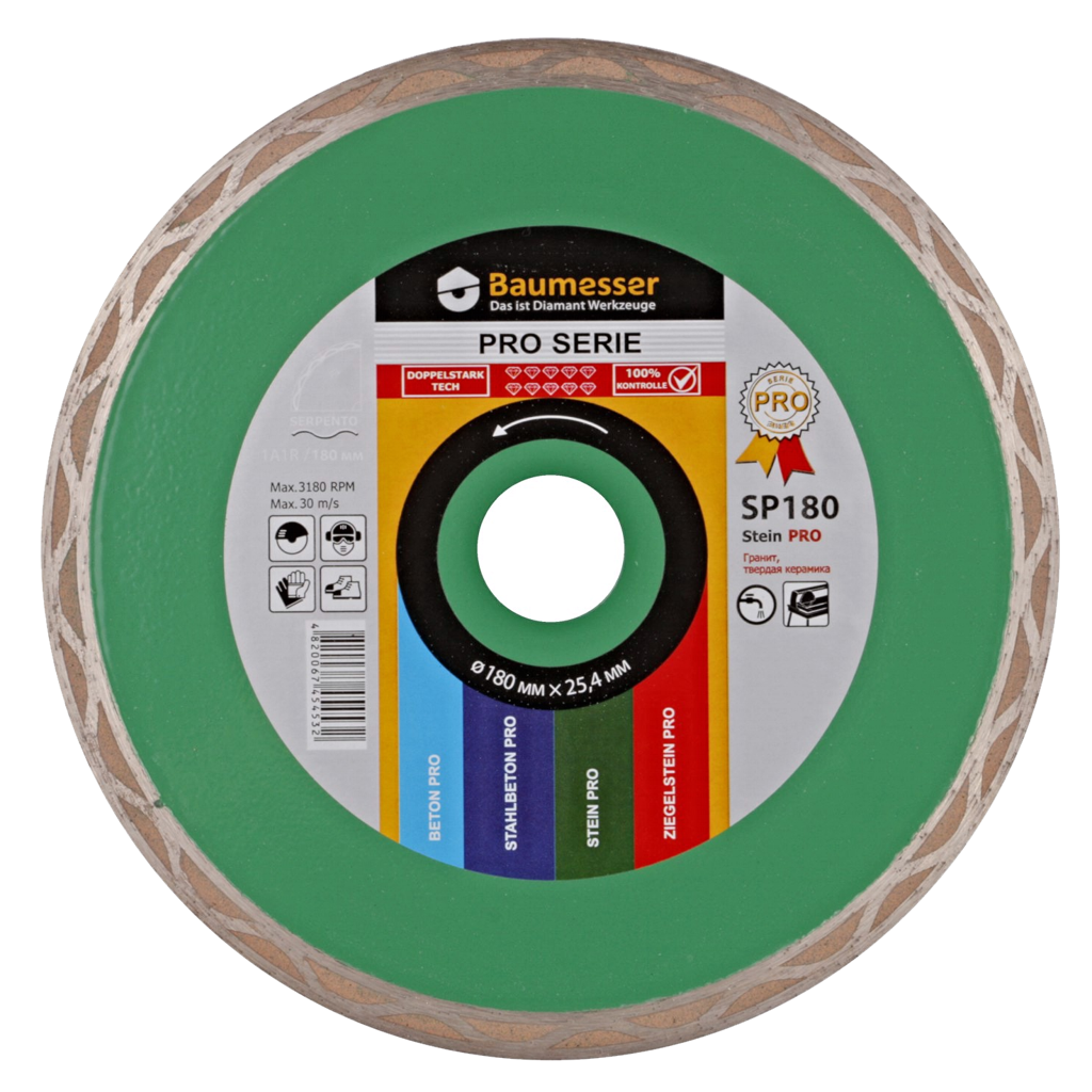 Disc diamantat pentru granit,marmura Baumesser Stein Serpento PRO d125