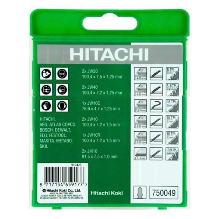 Seturi de pînze pentru ferestău Hitachi 750049