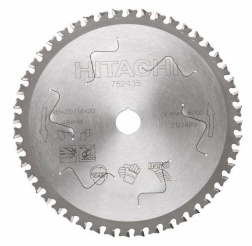 Disc ferestrau p/u inox Hikoki d185x20  Z48