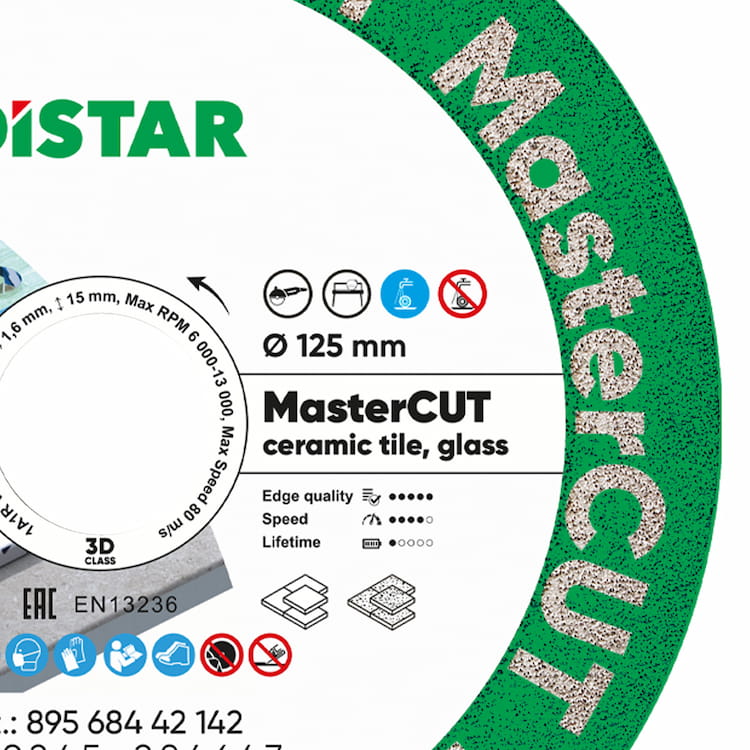 Disc diamantat 1A1R-V MasterCUT d125