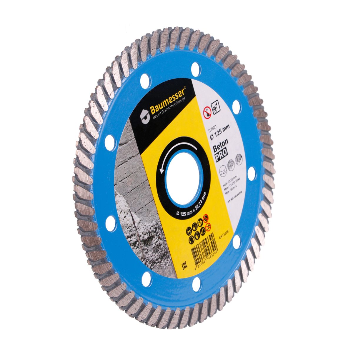 Disc diamantat pentru beton Turbo Baumesser Beton Pro d125