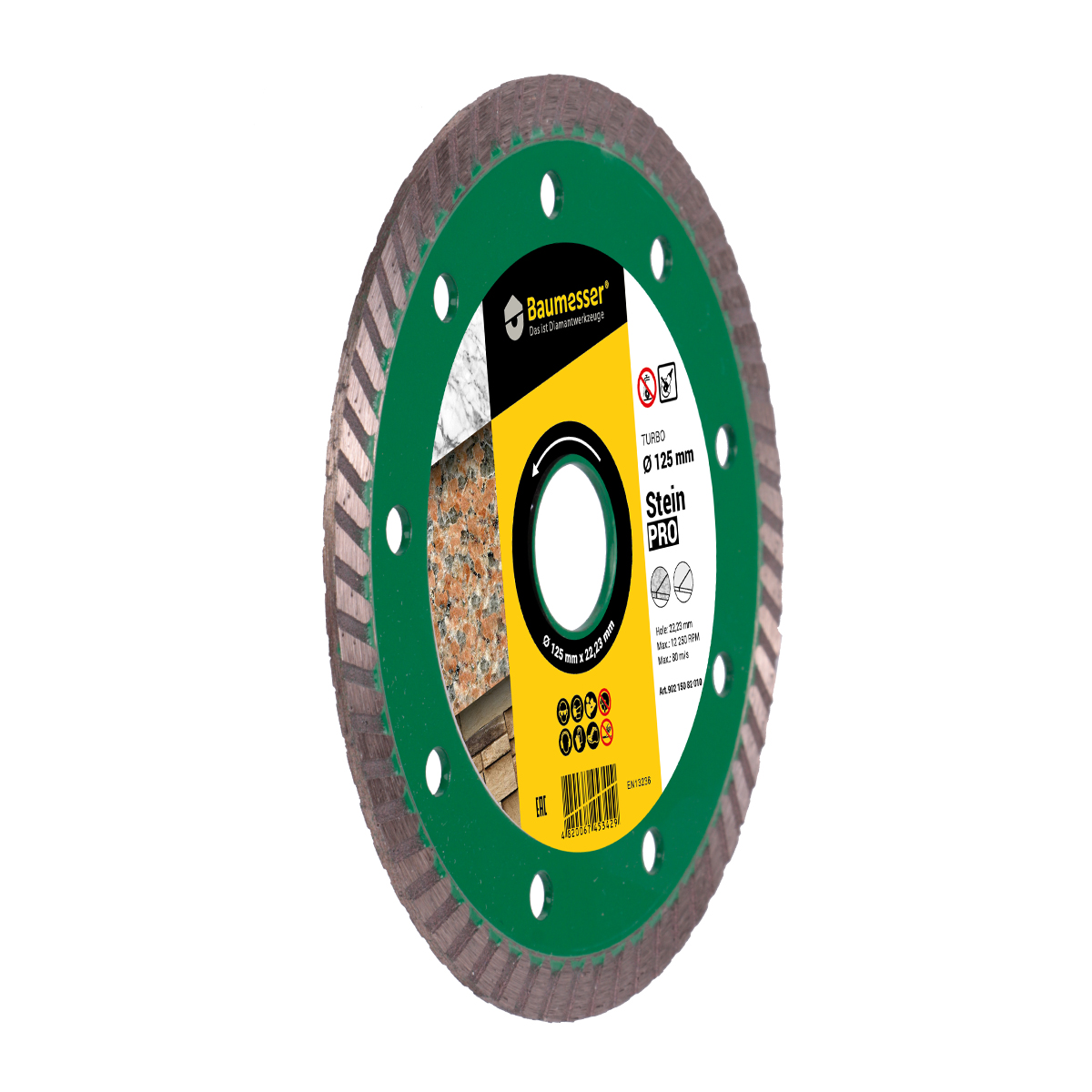 Disc diamantat pentru beton Turbo Baumesser Stein Pro d125