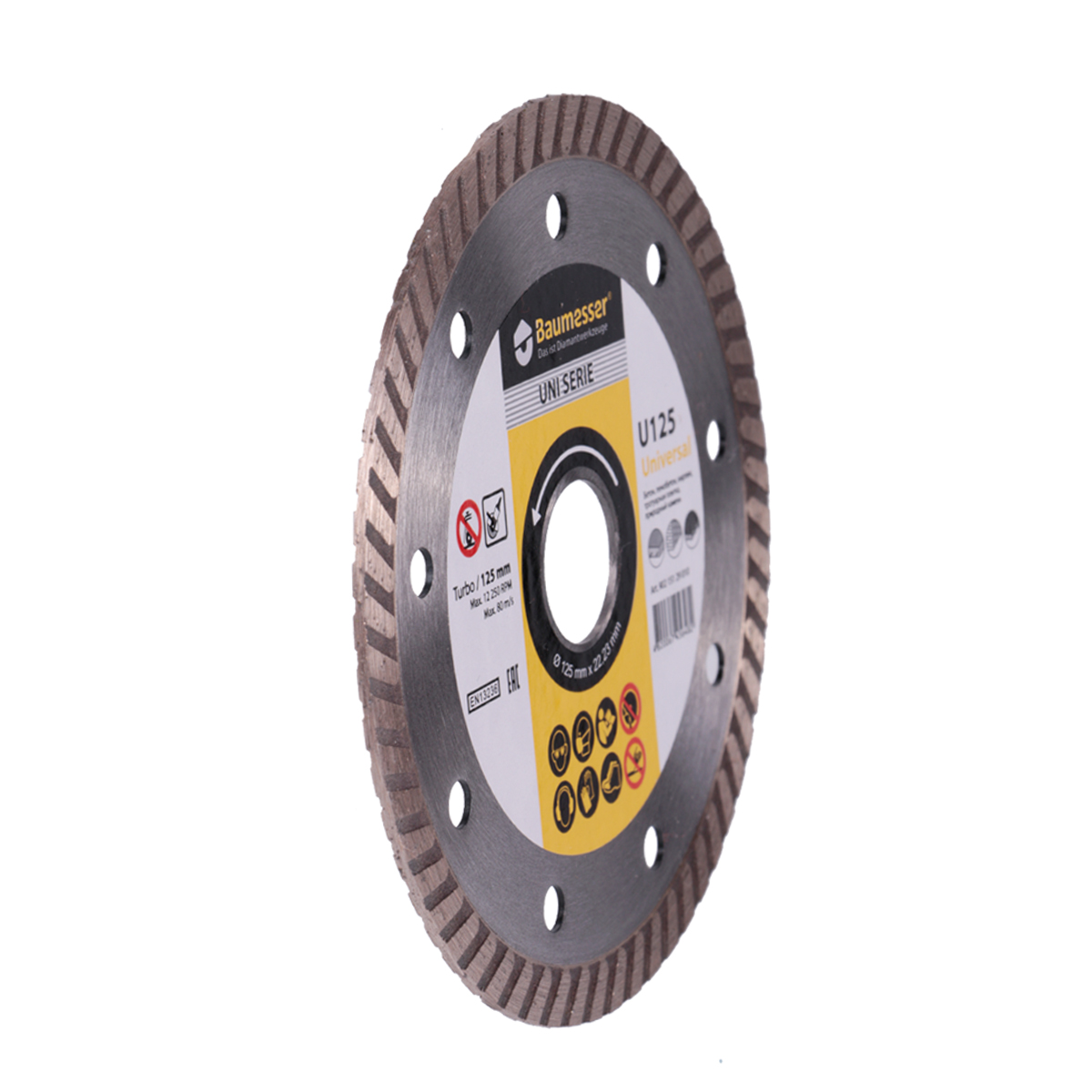 Disc diamantat pentru beton Turbo Baumesser Universal d125