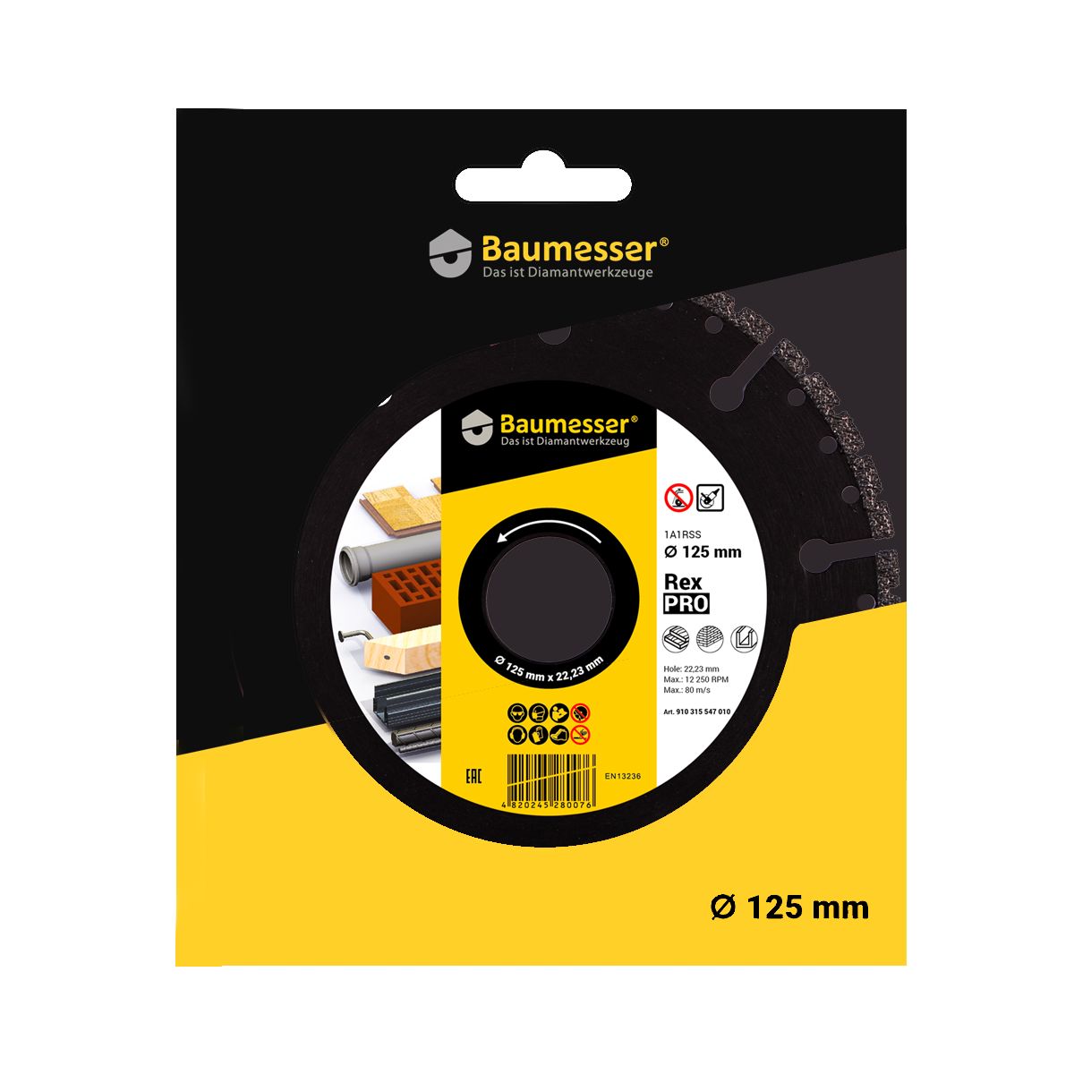 Disc diamantat multimaterial Baumesser Pro Rex d125