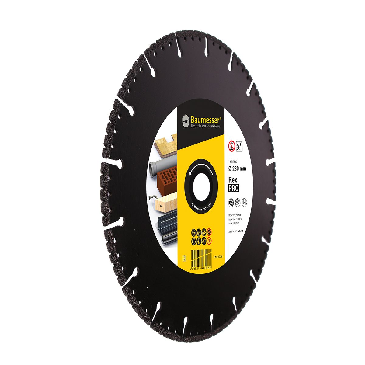 Disc diamantat multimaterial Baumesser Pro Rex d230