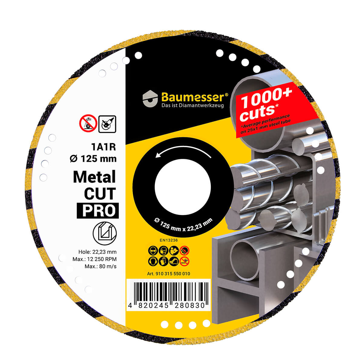 Disc diamantat pentru granit,marmura Baumesser Metal CUT Pro d125