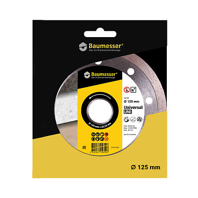 Disc diamantat pentru granit,marmura Baumesser Universal d125
