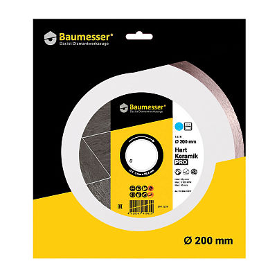 Disc diamantat pentru placi ceramici Baumesser Hart Keramik PRO d250