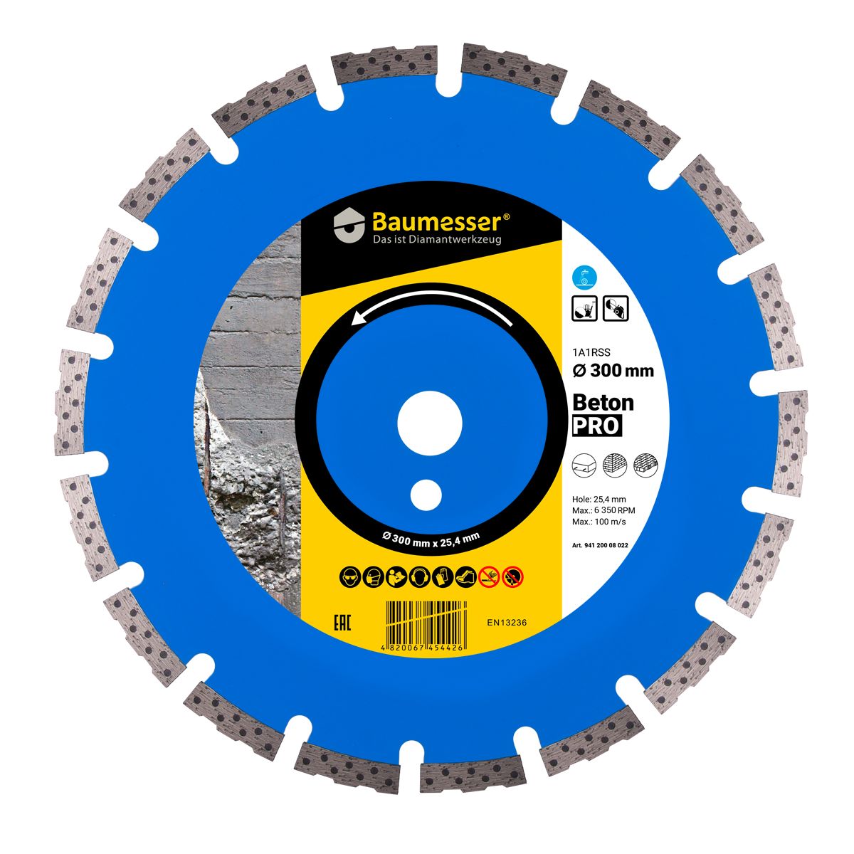 Disc diamantat pentru beton Baumesser Beton PRO d300